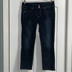 AMERICAN EAGLE ARTIST Denim Jeans Womens size 8 regular mid rise streetwear blue